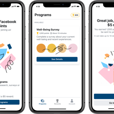 Facebook lancia una nuova app di ricerca con premi in denaro per gli utenti