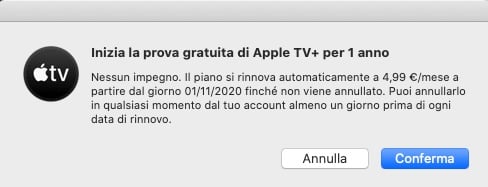 apple tv+ gratis mac