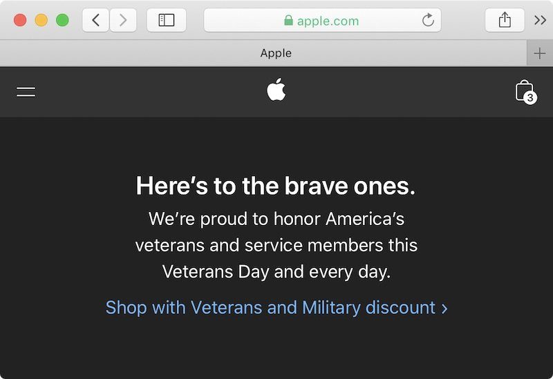 apple veterans day