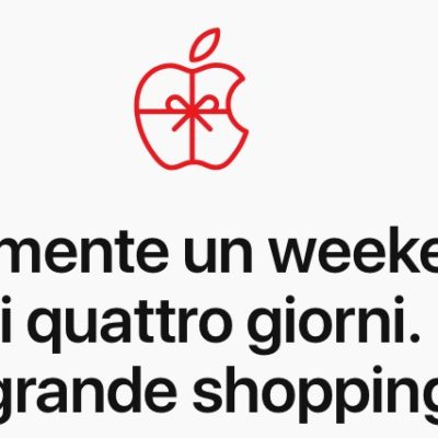 Il Black Friday di Apple: fino a 200€ di carte regalo per l’acquisto di un dispositivo