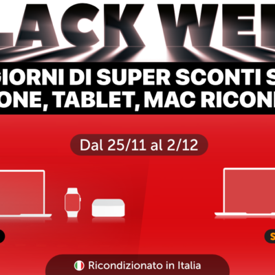 Sconti Black Week TrenDevice e BuyDifferent: 8 giorni di offerte imperdibili su Smartphone, Tablet e Mac Ricondizionati – Fino al 2/12