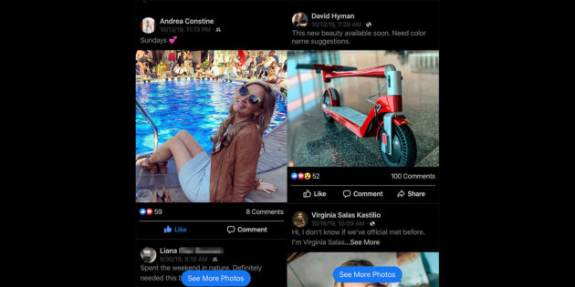 Facebook testa una nuova funzione in stile “Instagram”: più spazio alle foto!
