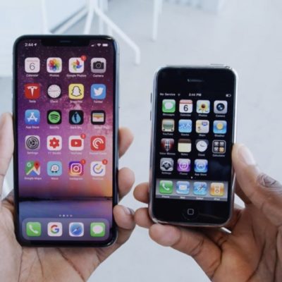 Un confronto tra il primo iPhone e il nuovo iPhone 11 Pro