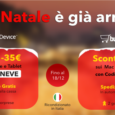 Sconti fino a -100€, spedizione gratis e due golose sorprese. Su TrenDevice e BuyDifferent il Natale è già arrivato
