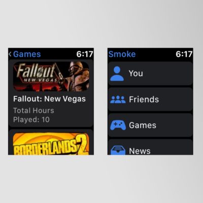 Ecco Smoke, l’applicazione che porta Steam anche sui nostri Apple Watch