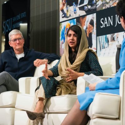 Tim Cook e Malala Yousafzai parlano di coding e attivismo