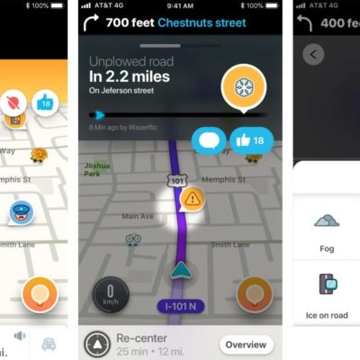 Da oggi Waze consente di avvisare in caso di strada innevata