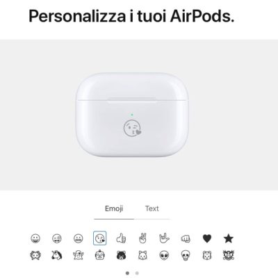 Ora puoi personalizzare gli AirPods con le emoji