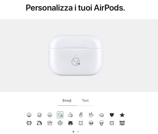 Ora puoi personalizzare gli AirPods con le emoji