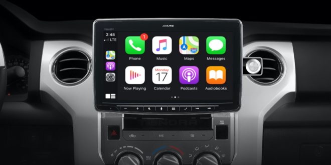 Alpine presenta il ricevitore CarPlay grande come un iPad Pro