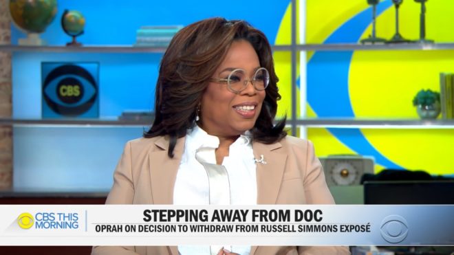 Oprah Winfrey spiega perché il documentario On The Record non arriverà su Apple TV+