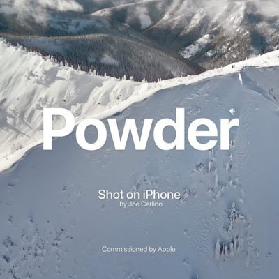 Apple pubblica un nuovo video “Powder” della serie Shot on iPhone