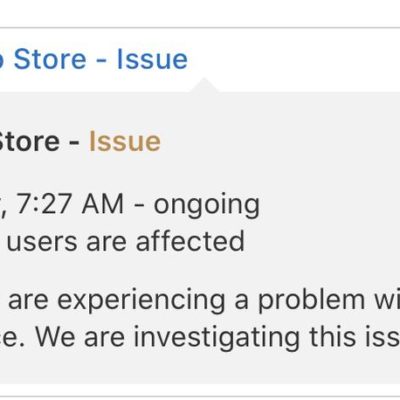 Problemi per App Store durante la giornata, ora risolti