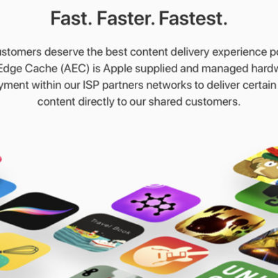Apple lancia il nuovo servizio Apple Edge Cache per la distribuzione dei contenuti
