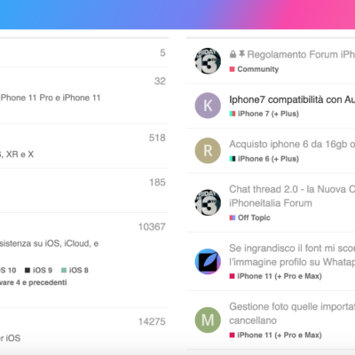 Ecco il nuovo Forum di iPhone Italia
