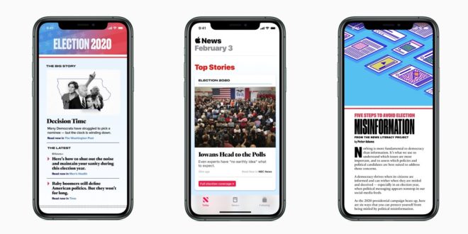Su Apple News una sezione speciale dedicata alle elezioni USA
