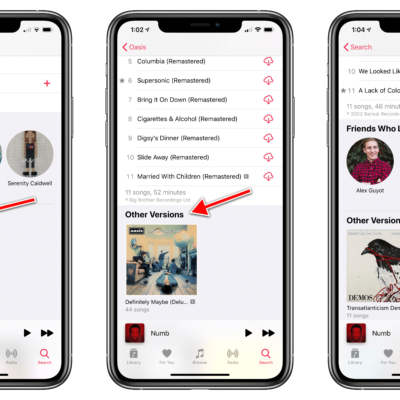 Apple Music migliora la ricerca degli album