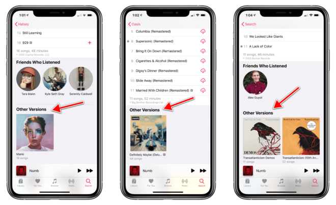 Apple Music migliora la ricerca degli album