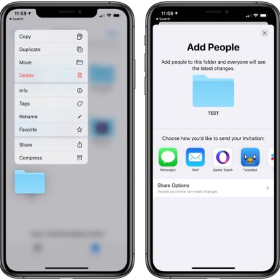 Come condividere le cartelle iCloud Drive da iPhone e iPad