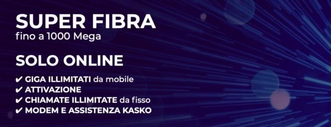 Super Fibra 3: 1000 mega, Giga illimitati da mobile e tanto altro