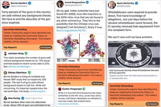 Twitter vuole mostrare le fake news e le bugie dei politici con un avviso arancione
