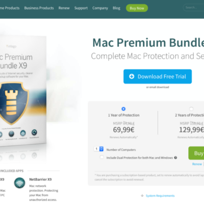 Proteggi il tuo Mac da virus e malware con Intego Mac Premium Bundle X9
