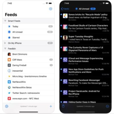 Il lettore RSS NetNewsWire arriva su iPhone e iPad