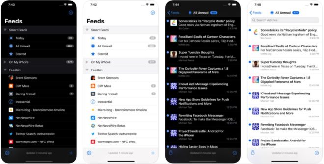 Il lettore RSS NetNewsWire arriva su iPhone e iPad