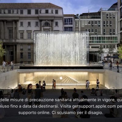 Apple chiude tutti gli store in Italia a causa del Coronavirus
