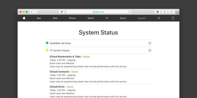 Problemi di prestazioni su iCloud e iMessage