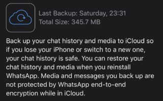 WhatsApp testa la protezione dei backup tramite crittografia