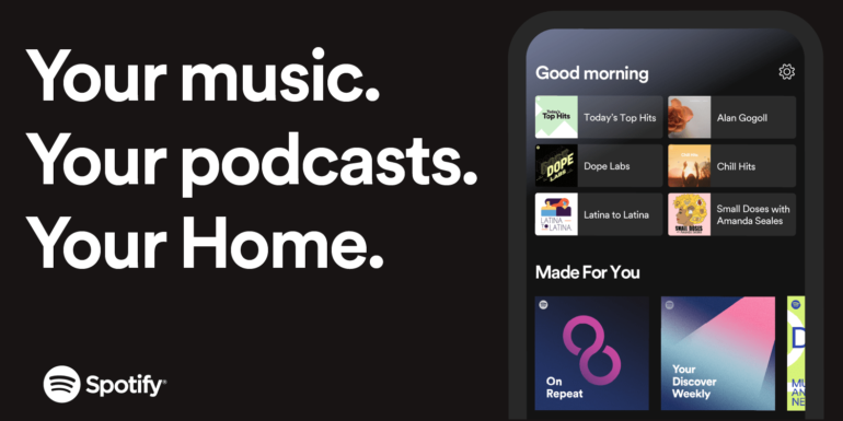 Spotify lancia una nuova schermata Home