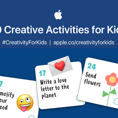 Apple pubblica “30 Creative Activities for Kids” per i più piccoli