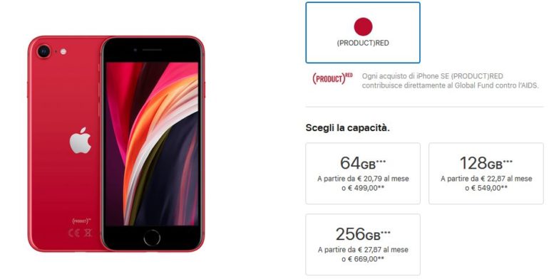 iPhone SE Prezzi