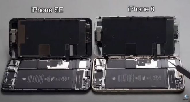 iFixit, ecco i componenti intercambiabili di iPhone SE e iPhone 8