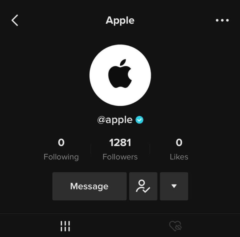 apple-arriva-ufficialmente-su-tiktok-con-il-suo-account-iphone-italia