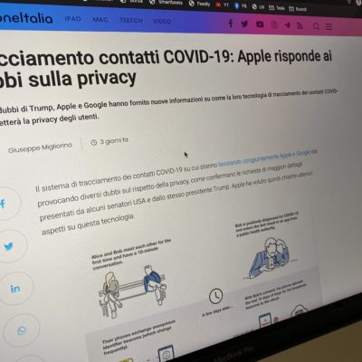 App di tracciamento COVID-19 e privacy GDPR: l’opinione dell’esperto