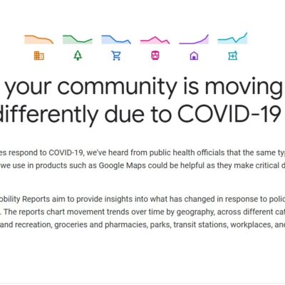 Google rilascia un report sulla posizione degli utenti per aiutare a combattere il COVID-19
