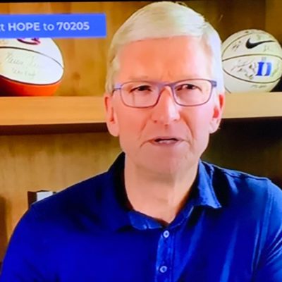 Tim Cook annuncia nuove donazioni per combattere la pandemia