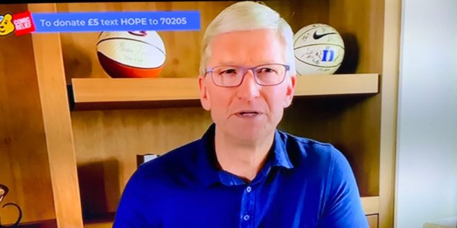 Tim Cook annuncia nuove donazioni per combattere la pandemia