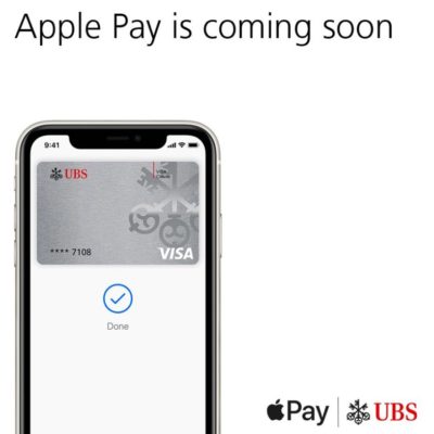 UBS annuncia l’imminente supporto per Apple Pay