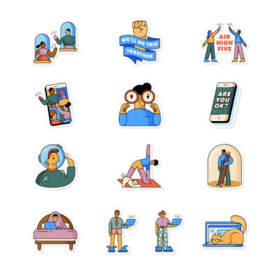 Su WhatsApp nuovi sticker per supportare il distanziamento sociale