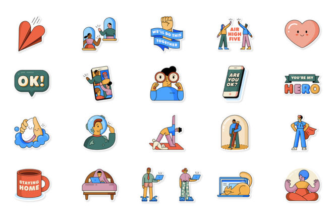 Su WhatsApp nuovi sticker per supportare il distanziamento sociale