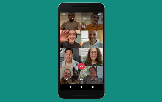 WhatsApp per iOS ora supporta le videochiamate con massimo 8 partecipanti