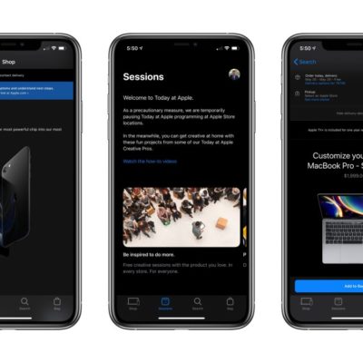 L’app Apple Store si aggiorna con la Dark Mode