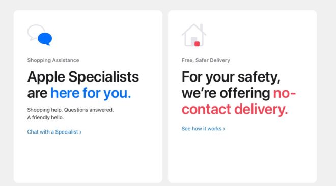 Apple lancia un nuovo hub sullo store online per facilitare gli acquisti da casa