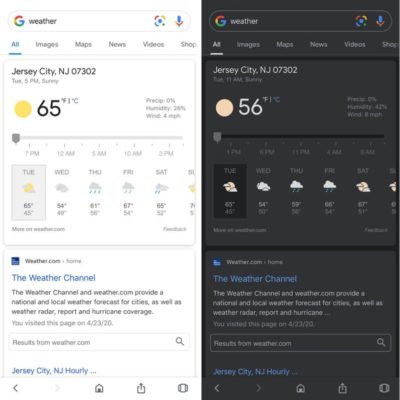 Google Search si aggiorna con la modalità scura