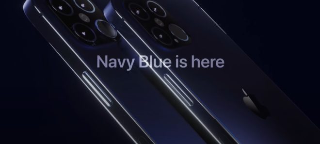 Concept immagina la colorazione Navy Blue di iPhone 12 Pro