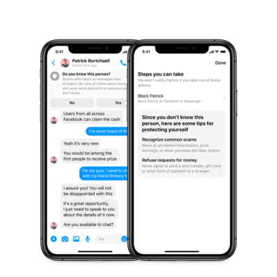 Messenger aggiunge nuove funzioni per evitare truffe e false richieste di amicizia