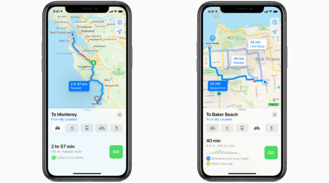 Come ottenere le indicazioni per i ciclisti su Apple Maps